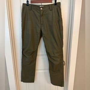 LIVSN Flex Canvas Pants - Olive Green